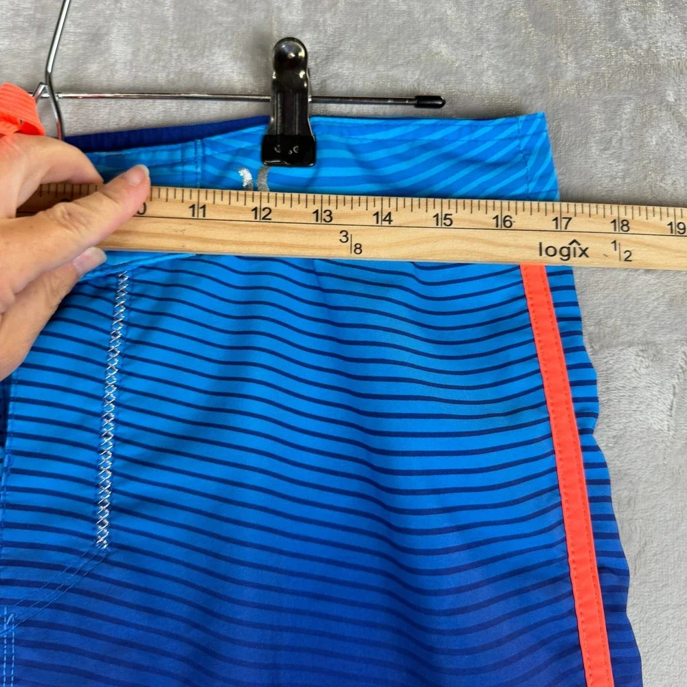 Hurley Phantom‎ Mens USA Olympic Team Board Shorts Blue Orange Striped Size 32